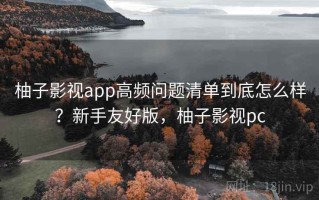 柚子影视app高频问题清单到底怎么样？新手友好版，柚子影视pc