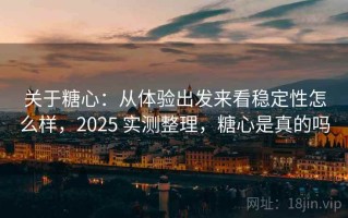 关于糖心：从体验出发来看稳定性怎么样，2025 实测整理，糖心是真的吗