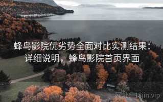 蜂鸟影院优劣势全面对比实测结果：详细说明，蜂鸟影院首页界面
