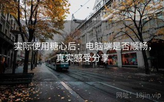 实际使用糖心后：电脑端是否顺畅，真实感受分享