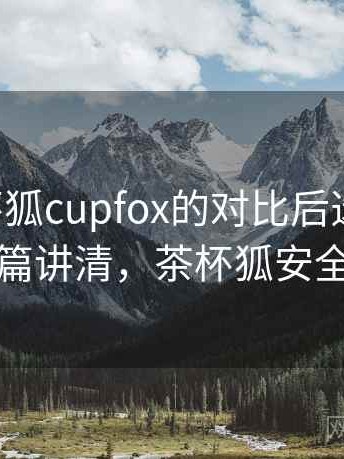 围绕茶杯狐cupfox的对比后选择建议：一篇讲清，茶杯狐安全吗