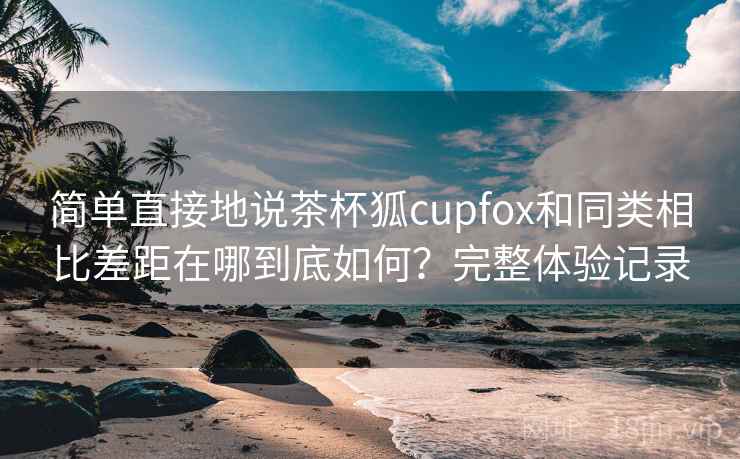 简单直接地说茶杯狐cupfox和同类相比差距在哪到底如何？完整体验记录