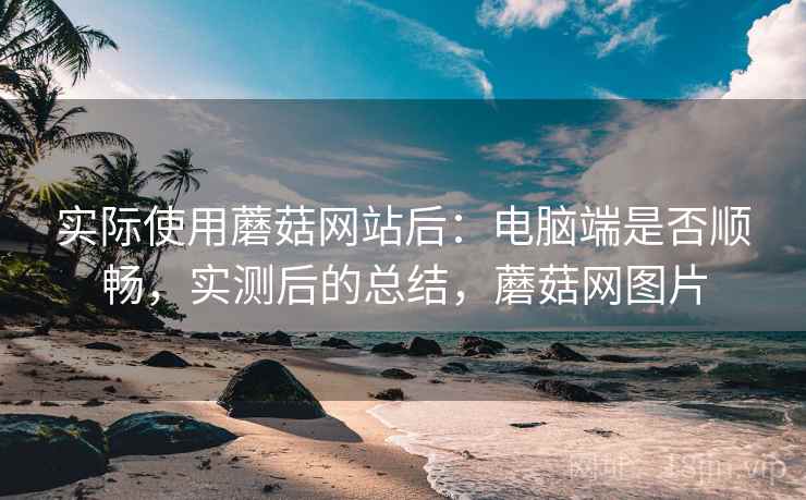 实际使用蘑菇网站后:电脑端是否顺畅,实测后的总结,蘑菇网图片 实际使用蘑菇网站后:电脑端是否顺畅,实测后的总结,蘑菇网图片