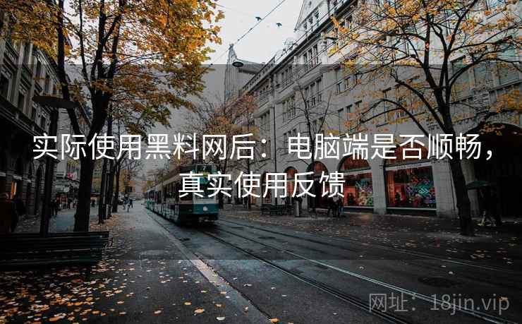 实际使用黑料网后：电脑端是否顺畅，真实使用反馈