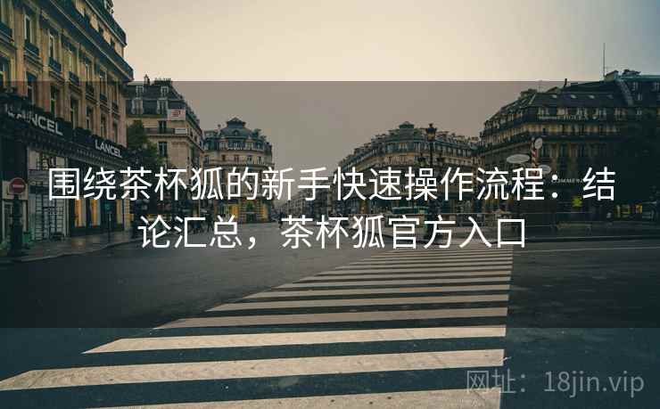 围绕茶杯狐的新手快速操作流程：结论汇总，茶杯狐官方入口